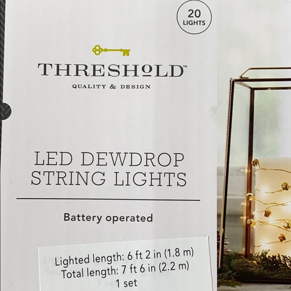 Threshold  LED Bells Gold color string light - Picture 4 of 14